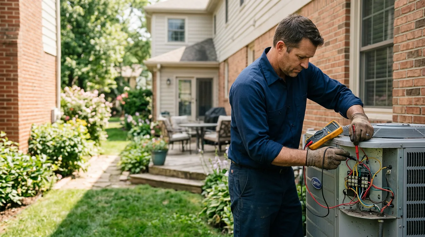 HVAC technician working near San Luis Obispo, CA